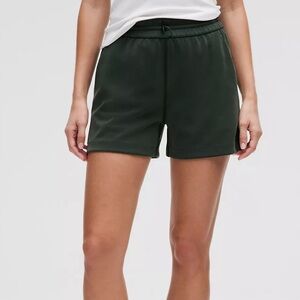 Lululemon Softstreme High-Rise 4” Dark Green Shorts